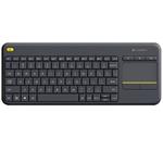 Logitech K400 plus/Bezdrátová USB/US-Layout/Černá