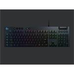 Logitech klávesnice Gaming G815 Lightsync RGB Tactile/US/drátová/ hmatové spínače/ černá