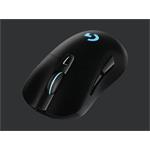 Logitech myš Gaming G703 Lightspeed Wireless/ optická / HERO 16k/ 6 tlačítek / 12000dpi - černá