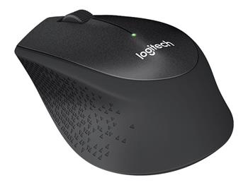 Logitech myš Wireless M330 Silent Plus, optická, bezdrátová, 3 tlačítka, černá, 1000dpi