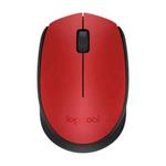 Logitech myš Wireless Mouse M171, optická, 2 tlačítka, červená, 1000dpi