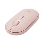 Logitech Pebble Wireless Mouse M350 - 3 tlačítka, bluetooth, 1000dpi - Růžová