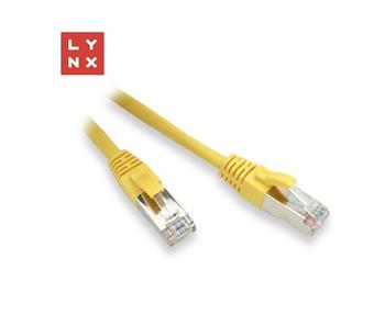 LYNX FTP patch kabel Cat5e PVC, CCA, 10m, žlutý