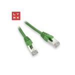 LYNX FTP patch kabel Cat5e PVC, CCA, 3m, zelený