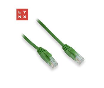 LYNX UTP patch kabel Cat5e, PVC, CCA, 7m, zelený