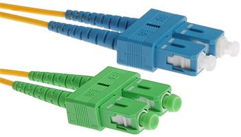 Masterlan optický patch cord, SCapc/SCupc, Duplex, Singlemode 9/125, 1m