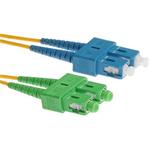 Masterlan optický patch cord, SCapc/SCupc, Duplex, Singlemode 9/125, 1m