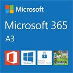 Microsoft CSP Microsoft 365 A3 - Unattended License for students (pro studenty) předplatné 1 rok, vyúčtování měsíčně