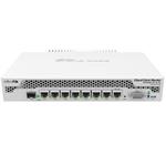 MikroTik Cloud Core Router, CCR1009-7G-1C-PC, 7x GB LAN, 1x Combo, 1GB RAM, Level6, RM 1U, PSU, LCD, pasivní chladič