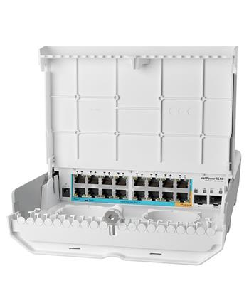 MikroTik CRS318-1Fi-15Fr-2S-OUT, netPower 15FR