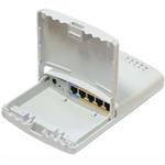 MikroTik RouterBOARD RB750P-PBr2 PowerBox, 5xLAN (4x PoE-OUT), Outdoor, nap. adaptér, ROS L4, mont.set