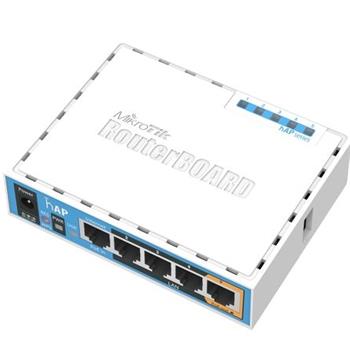 MikroTik RouterBOARD RB951Ui-2nD, hAP,CPU 650MHz, 5x LAN, 2.4Ghz 802.11b/g/n, USB, 1x PoE out, case