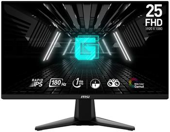 MSI Gaming G255F/ 25"/ 1920x1080/ IPS/ 1ms/ 180Hz/ 300cd/m2/ 1000:1/ HDMI/ DP/ VESA/ černý