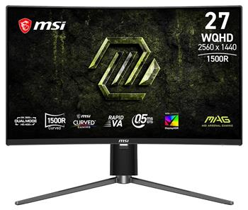 MSI Gaming MAG 274CQPDF X32/ 27"/ 2560x1440/ VA/ 0,5ms/ 320Hz/ 350cd/m2/ 5000:1/ HDMI/ DP/ VESA/ černý