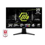 MSI MAG/255XF/24,5"/IPS/FHD/300Hz/0,5ms/Černá/3R