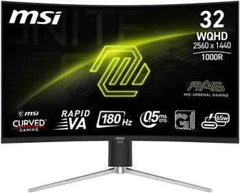 MSI MAG/325CQRF QD E2/31,5"/VA/QHD/180Hz/0,5ms/Černá/3R