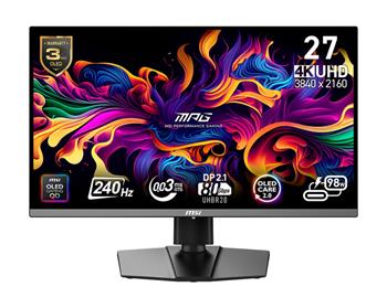 MSI MPG/272URX/26,5"/QD-OLED/4K UHD/240Hz/0,03ms/Černá/3R