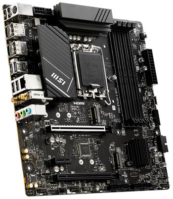 MSI PRO B760M-A WIFI / Intel B760 / LGA1700 / 4x DDR5 / 2x M.2 / 2x HDMI / 2x DP / WiFi / mATX