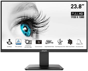 MSI Pro/MP2412/23,8"/VA/FHD/100Hz/1ms/Black/2R