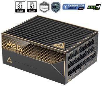 MSI zdroj MEG Ai1600T PCIE5/ 1600W/ ATX3.1/ akt. PFC/ 12 let celk. záruka/ 135mm fan/ modulární kabeláž/ 80PLUS Titaniu