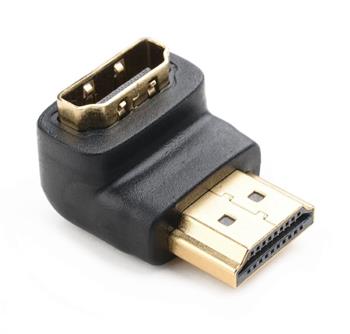 NEDIS adaptér HDMI úhlový 90°/ HDMI konektor - HDMI zásuvka/ černý/ box
