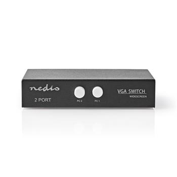 Nedis CSWI5902BK - 2portový | VGA Přepínač | Černý