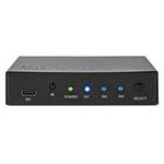 NEDIS HDMI přepínač/ 1x USB-C/ 2x HDMI vstup/ 1x HDMI výstup/ 4K@60Hz/ 18.0 Gbps/ kov/ antracit