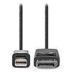 NEDIS Mini DisplayPort kabel/ Mini DisplayPort Zástrčka - DisplayPort Zástrčka/ černý/ bulk/ 2 m