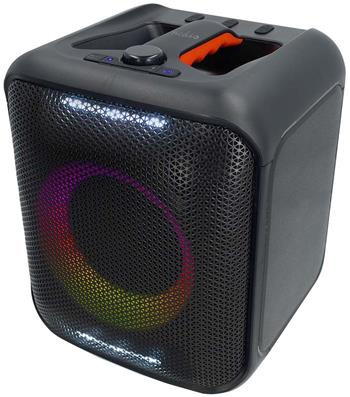 NEDIS párty reproduktor/ výkon 150 W/ Bluetooth/ doba přehrávání na baterie 5 hod/ držadlo/ párty osvětlení/ ekvalizér
