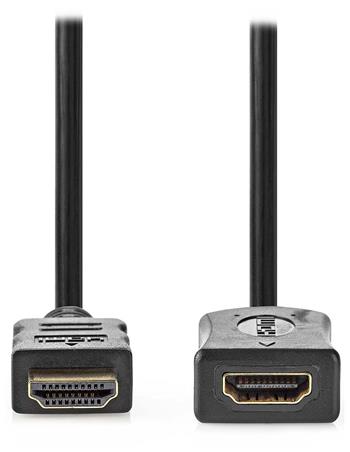NEDIS prodlužovací High Speed HDMI 2.0 kabel s ethernetem/ 4K@60Hz/ zlacené konektory HDMI-HDMI/ černý/ bulk/ 5m