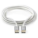 NEDIS PROFIGOLD Displayport kabel/ DisplayPort zástrčka - DisplayPort zástrčka/ bavlna/ stříbrný/ BOX/ 2m