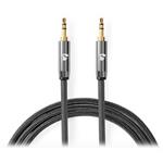 NEDIS PROFIGOLD stereo audio kabel/ 3,5 mm jack zástrčka - 3,5 mm jack zástrčka/ bavlna/ šedý/ BOX/ 2m