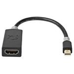 NEDIS redukční kabel/ Mini DisplayPort zástrčka - HDMI zásuvka/ antracit/ 20 cm