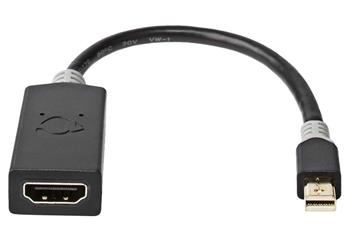 NEDIS redukční kabel/ Mini DisplayPort zástrčka - HDMI zásuvka/ antracit/ box/ 20 cm