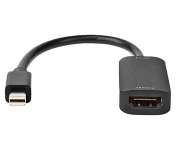 NEDIS redukční kabel/ Mini DisplayPort zástrčka - HDMI zásuvka/ černý/ blistr/ 20 cm