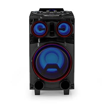 Nedis SPPT800BK- Bluetooth Party Reproduktor| 120 W | Držadlo | Párty osvětlení | Ekvalizér | Černá