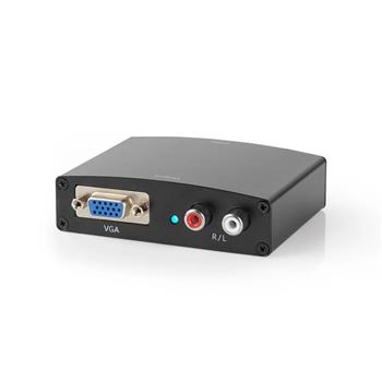 Nedis VCON3450AT - Převodník HDMI na VGA | 1cestný - HDMI vstup | VGA + 2x RCA (L/R) Výstup