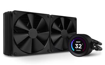 NZXT vodní chladič Kraken 280 ELITE / 2x140mm fan / 4-pin PWM / LCD disp. / 6 let