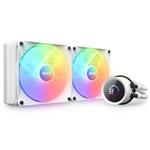 NZXT vodní chladič Kraken 280 RGB / 2x140mm fan / 4-pin PWM / LCD disp. / 6 let / bílý