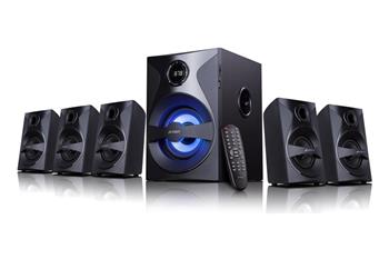 POŠKOZENÝ OBAL - FENDA F&D repro F3800X/ 5.1/ 80W/ černé/ FM rádio/ USB/SD přehrávání/ dálkové ovládání