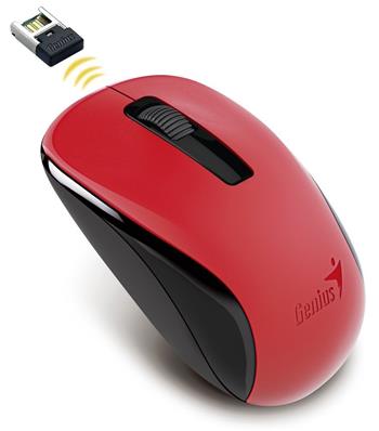 POŠKOZENÝ OBAL - GENIUS NX-7005/ 1200 dpi/ Blue-Eye senzor/ bezdrátová/ červená