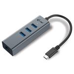 POUŽITÉ - i-tec USB HUB METAL/ 3 porty/ USB 3.0/ USB 3.1 Type C na Gigabit Ethernet adaptér (RJ45)