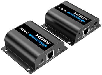 PremiumCord 4K@30Hz HDMI extender na 60m přes jeden kabel Cat6/6a/7, lokální HDMI výstup