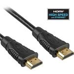 PremiumCord HDMI High Speed + Ethernet kabel, zlacené konektory, 0,5m 