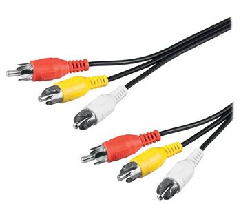 PremiumCord Kabel 3x CINCH-3x CINCH M/M 2m