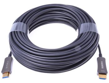 PremiumCord optický fiber High Speed with Ether. 4K@60Hz kabel 25m, M/M, zlacené konektory