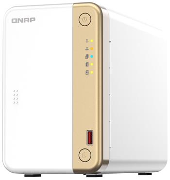 QNAP TS-262-4G (2core 2,9GHz, 4GB RAM, 2x SATA, 2x M.2 NVMe, 1x PCIe, 1x 2,5GbE, 1x HDMI 4K, 4x USB)