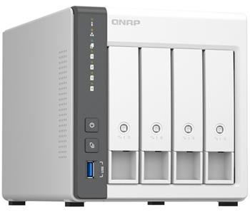 QNAP TS-433-4G (ARM 4core 2,0GHz, 4GB RAM, 4x SATA, 1x GbE, 1x 2,5GbE, 2x USB 2.0, 1x USB 3.2)