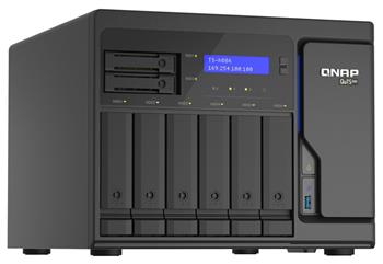 QNAP TS-h886-D1622-16G (Xeon 3,2GHz, ZFS, 16GB ECC RAM, 6x3,5"+2x 2,5", 2xPCIe, 4x2,5GbE,2xM.2 NVMe)