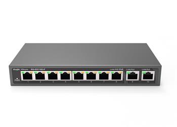 Reyee RG-ES110D-P, 8-port 10/100Mbps Desktop Unmanaged Switch